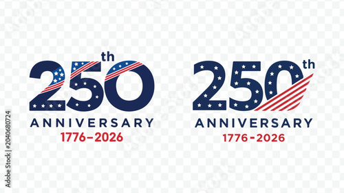 Konstfotografi Usa 250th anniversary commemorative logos