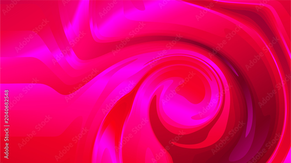 Obraz premium Abstract pink and magenta liquid swirl abstract background | Modern dynamic wavy fluid gradient texture with metallic sheen