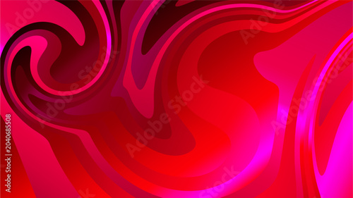 Tableau sur toile Abstract red and magenta liquid marble background with dynamic fluid swirls | Vibrant pink and crimson gradient fluid art texture for luxury backdrop