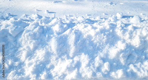 Uneven snow surface background