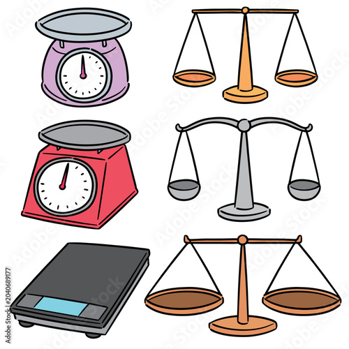 vector set of weighing machine