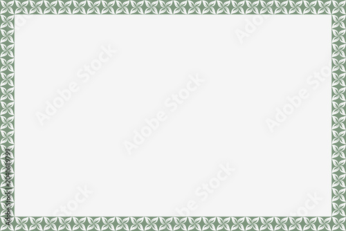 Simple flat floral frame background with copy space.