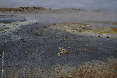 Geo thermal landscape in Iceland