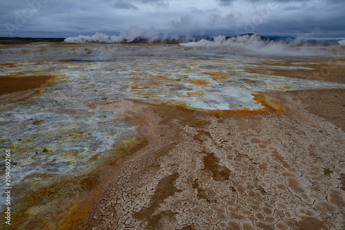 Geo thermal landscape in Iceland