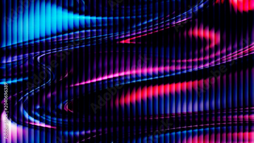 Futuristic Blue Digital Background with Glowing Lines and Circular Energy Patterns