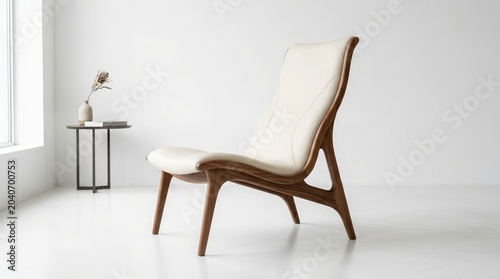 Old fashioned wooden armchair isolated showing vintage classic furniture design for home interior decoration