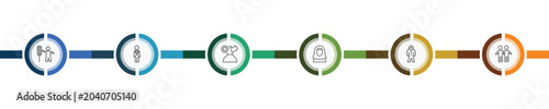 Canvastavla people and relation icon set with traffic hand, bestman, protective suit, friend