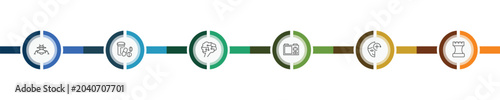 Fotografie ai and future technology icon set with robot assistant, medicine, deformity, che