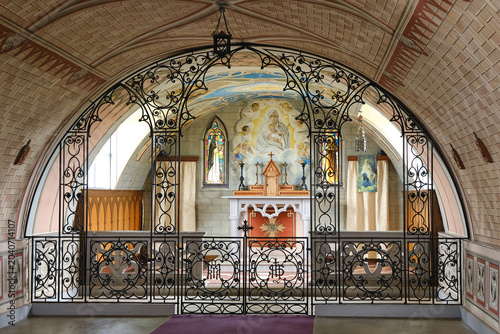 Photos Italian chapel built by prisoners of war on Lamb Holm, Orkney, Scotland
