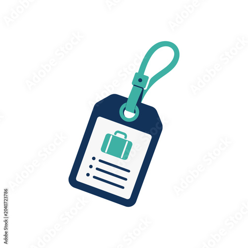 Travel Luggage Tag Icon