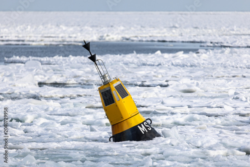 Frozen buoy, Rügen