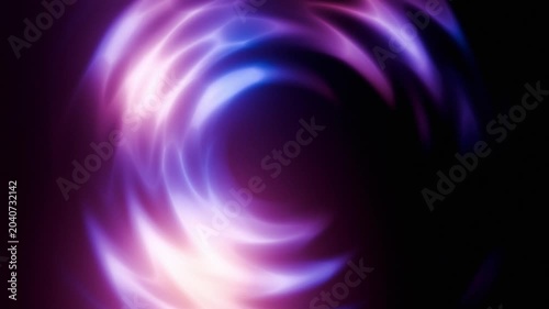 Abstract Purple and Blue Glowing Radial Wave Motion Background. 4K