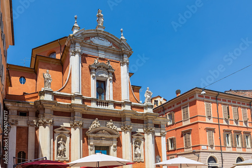 Church of San Giorgio (Italian: Chiesa di San Giorgio), located in the city of Modena, Italy. : A striking example of Italian theatrical Baroque of the 17th century.