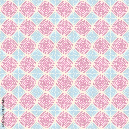 Tablou pe pânză Pink rose in swirled pattern