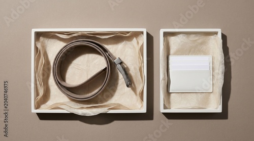 Bacterial Cellulose Fashion Gift Packaging With Vegan Leather Material Look