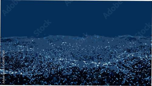 Foto Abstract wave pattern in shades of blue a digital illustration with a textured g