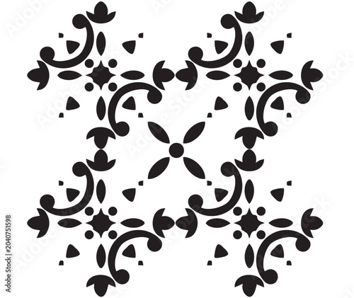 geometric ethnic pattern black and white. geometric pattern created with unique shapes.