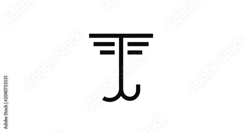 Black line of a person standing with arms crossed