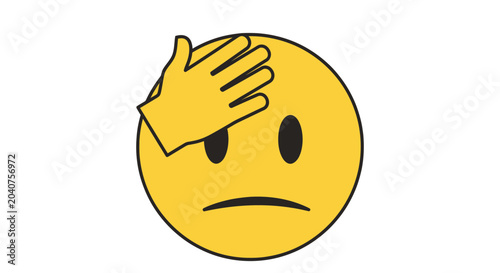 Foto Emoji Facepalm Gesture - Oops, Forgot Something, Error, Mistake