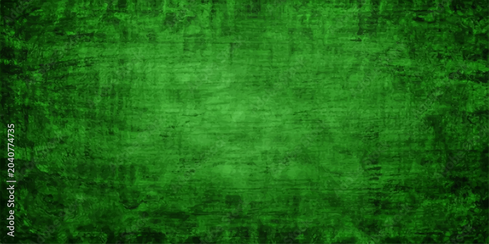 Fototapeta premium Green grunge textured abstract background with vintage aged paper fabric pattern and dirty aged wall style in green and brown tones