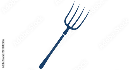 Bild auf Leinwand Pitchfork Tool Isolated on White Background