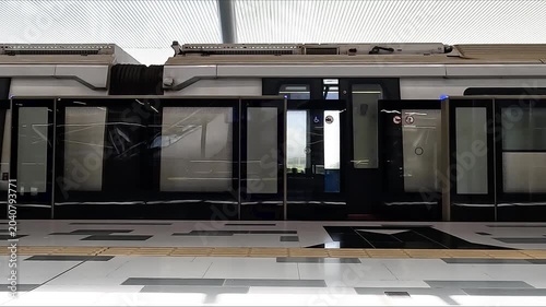 Platform screen doors are closing