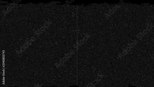 Vintage TV static noise and analog screen interference on dark background with realistic glitch distortion animation effect.