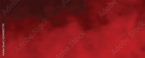 Canvas Print Uap merah halus berdifusi ke dalam gradien atmosfer gelap, menangkap perpaduan fluiditas dan misteri
