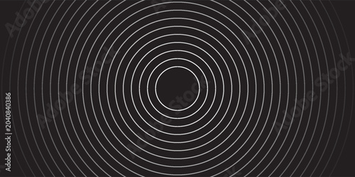 Photography create a bold look with a centric circle background featuring vector graphics of sound waves