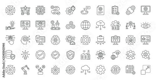 Fotografía RPA icon set