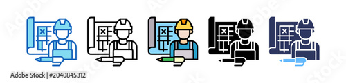 Foto Engineering Plan multiple icon