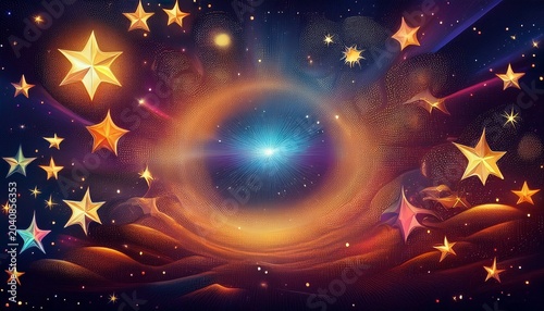 abstract background with stars