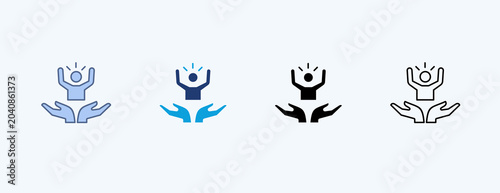 Bild auf Leinwand Mankind Multiple Icon Illustration Vector