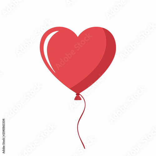 Red Heart Balloon
