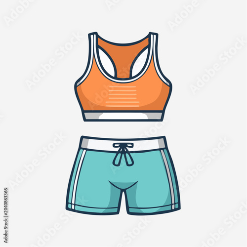 Sports Bra and Shorts Set