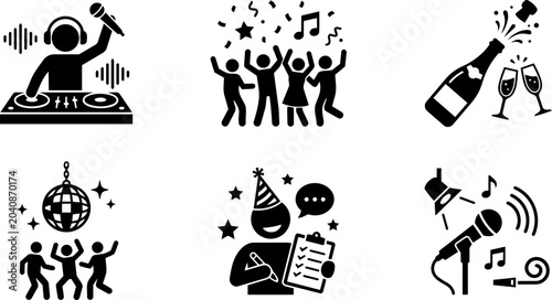 Party And Celebration Event Icons