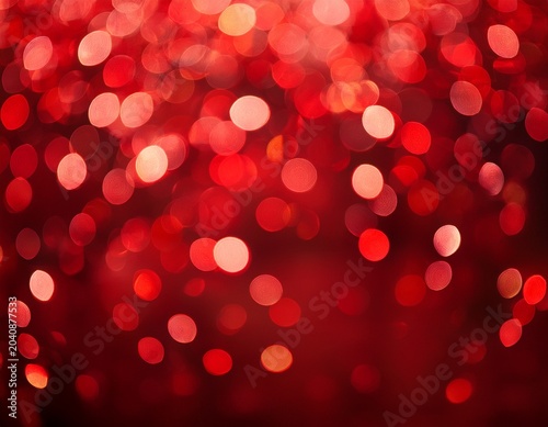 red bokeh background