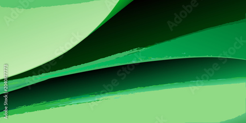 abstract green gradient flowing curves smooth artwork