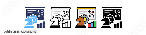 Foto Growth Strategy multiple icon