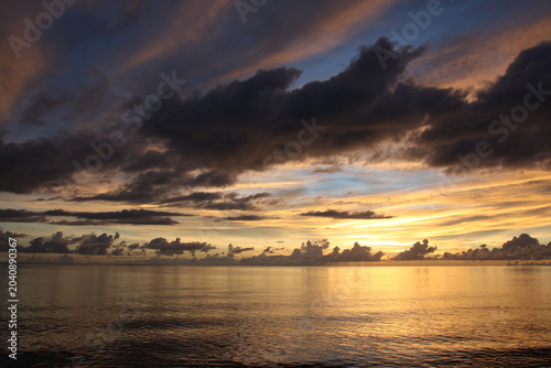 Tableau sur toile couché de soleil