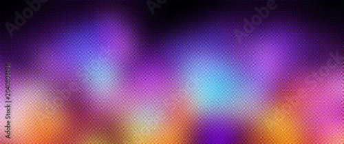 Abstract neon bokeh background, vibrant purple and blue blurred light texture, glowing colorful gradient for digital art