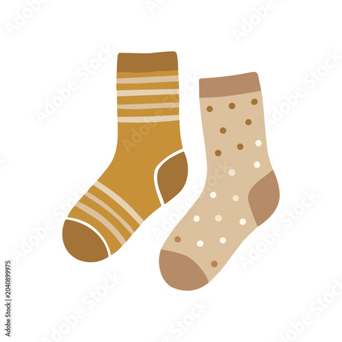 Obraz na plátně A pair of colorful ankle socks.