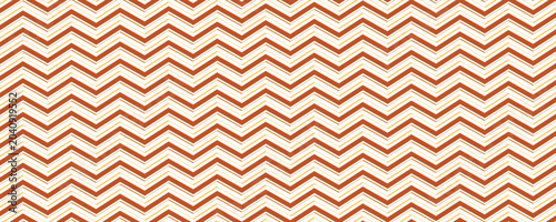Obraz na płótnie simple abstract lite dark orange brown cream color thin to thick zig zag line pa