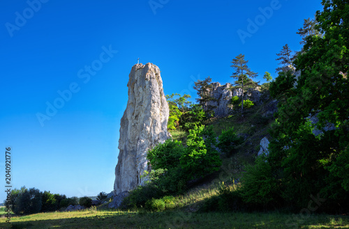 Rock formation in the Altmühltal valley
