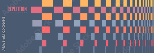 Konstfotografi An abstract code matrix structure of large pixel elements