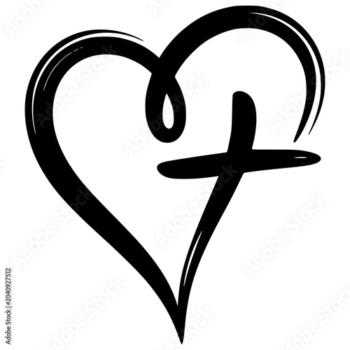 heart cross