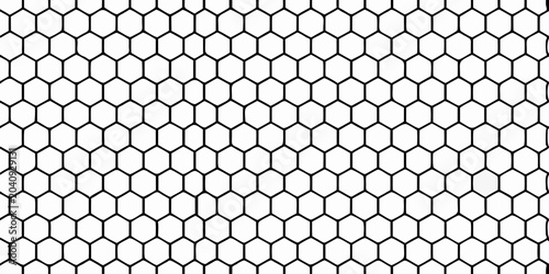 Konstfotografi hexagonal grid pattern on white background geometric