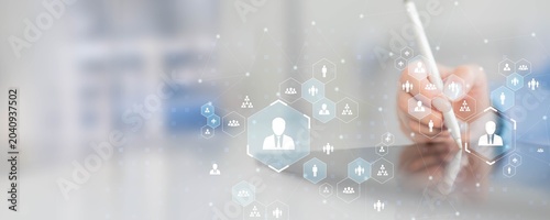 Human Resources Management Network Visualization.