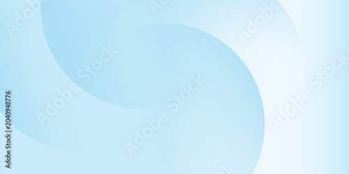 Gradient minimalist banner background, pastel colorful, blue and white gradations. Circle effect style geometric simple art.Gradient