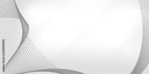 Abstract Modern Line, On White Background With Sample Text Area
